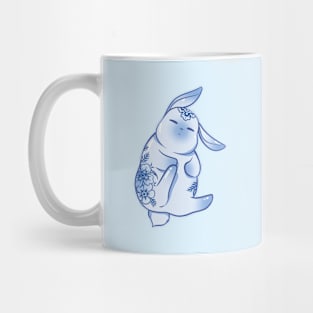 Porcelain Bunny Sleeping Cute Mug